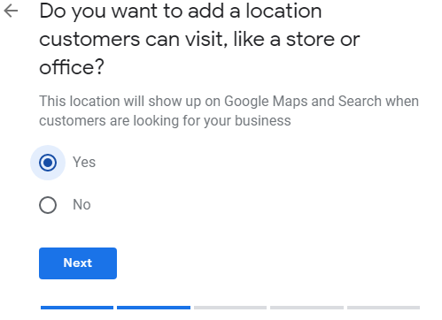 GMB Profile Step 5 Add Your Business Location
